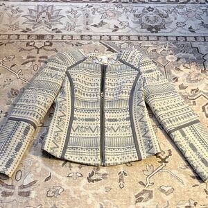 H&M Patterned Gray Women's Jacket size 4